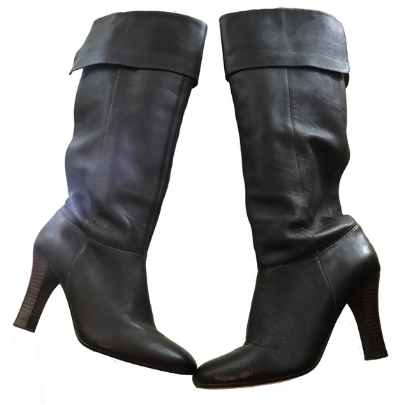 STEVE MADDEN "HEIDII" LEATHER KNEE HIGH BOOTS SIZE 8B - Picture 3 of 6